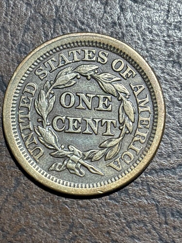 1854 Braided hair Large Cent