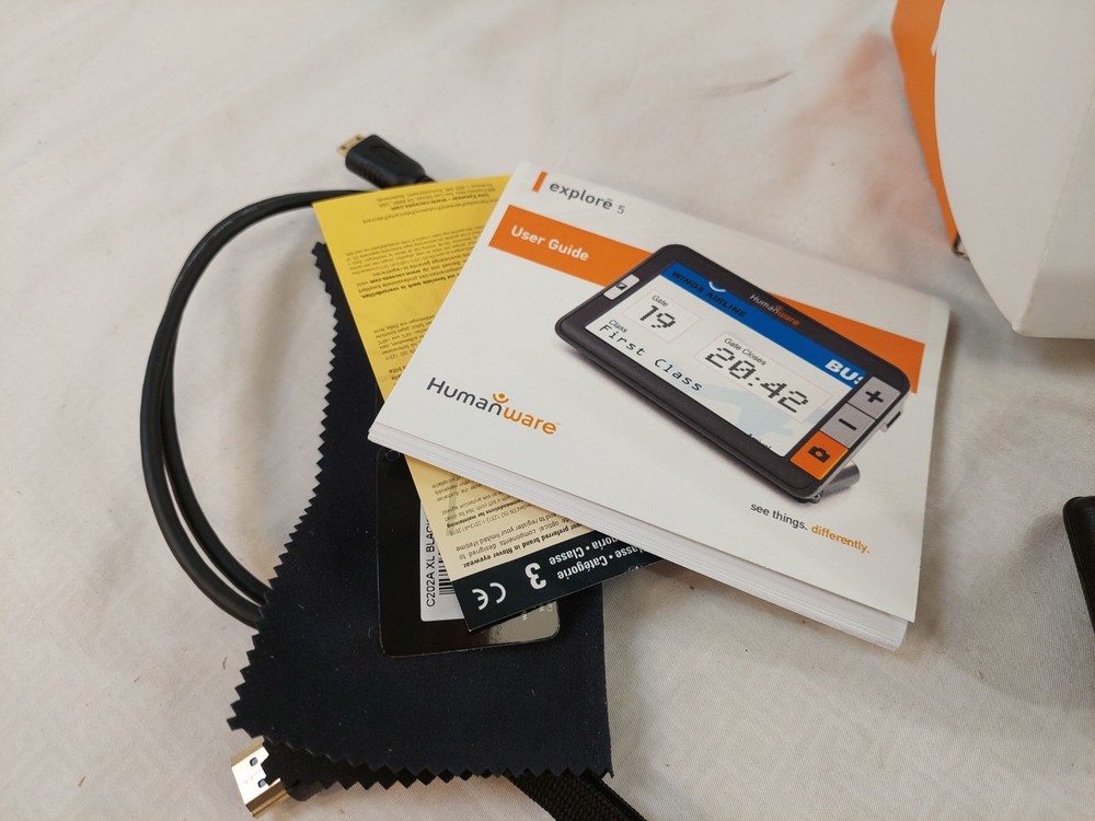 HumanWare Explore 5 NOM-300 Handheld Electronic Magnifier No Cord