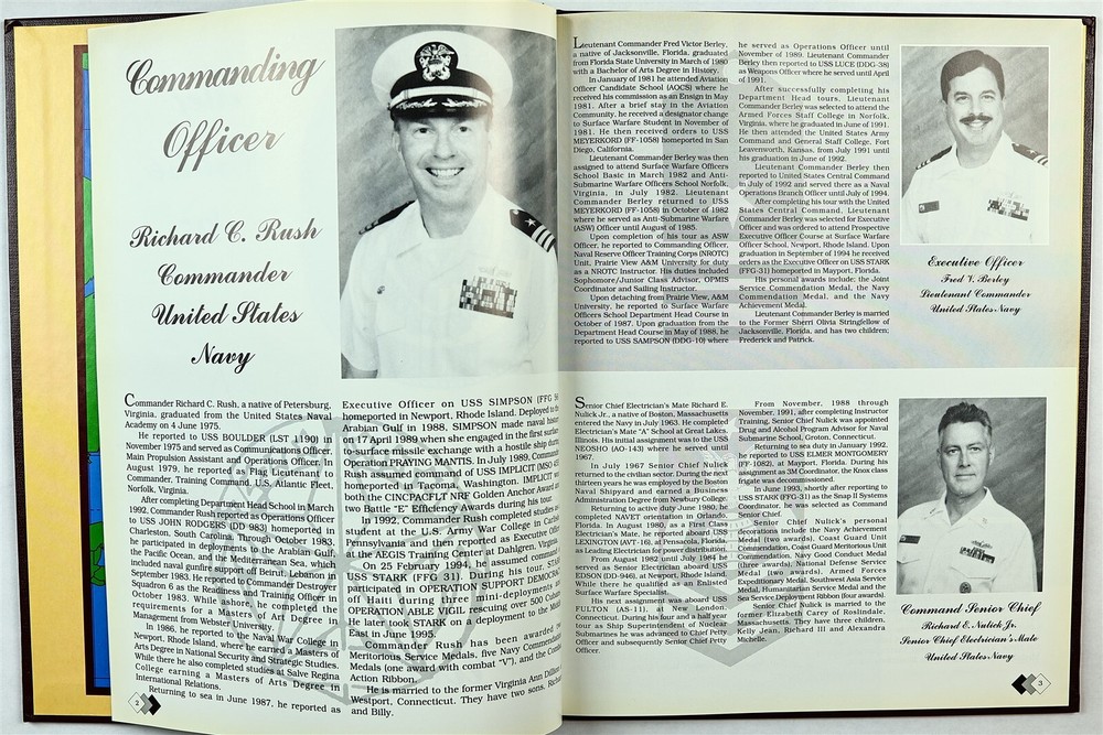 USS Stark (FFG-31) 1995 Deployment Cruise Book
