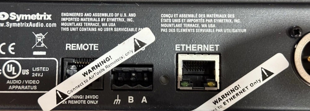 Airtools Symetrix 2X Mic Processor Dual Digital Voice Amplifier