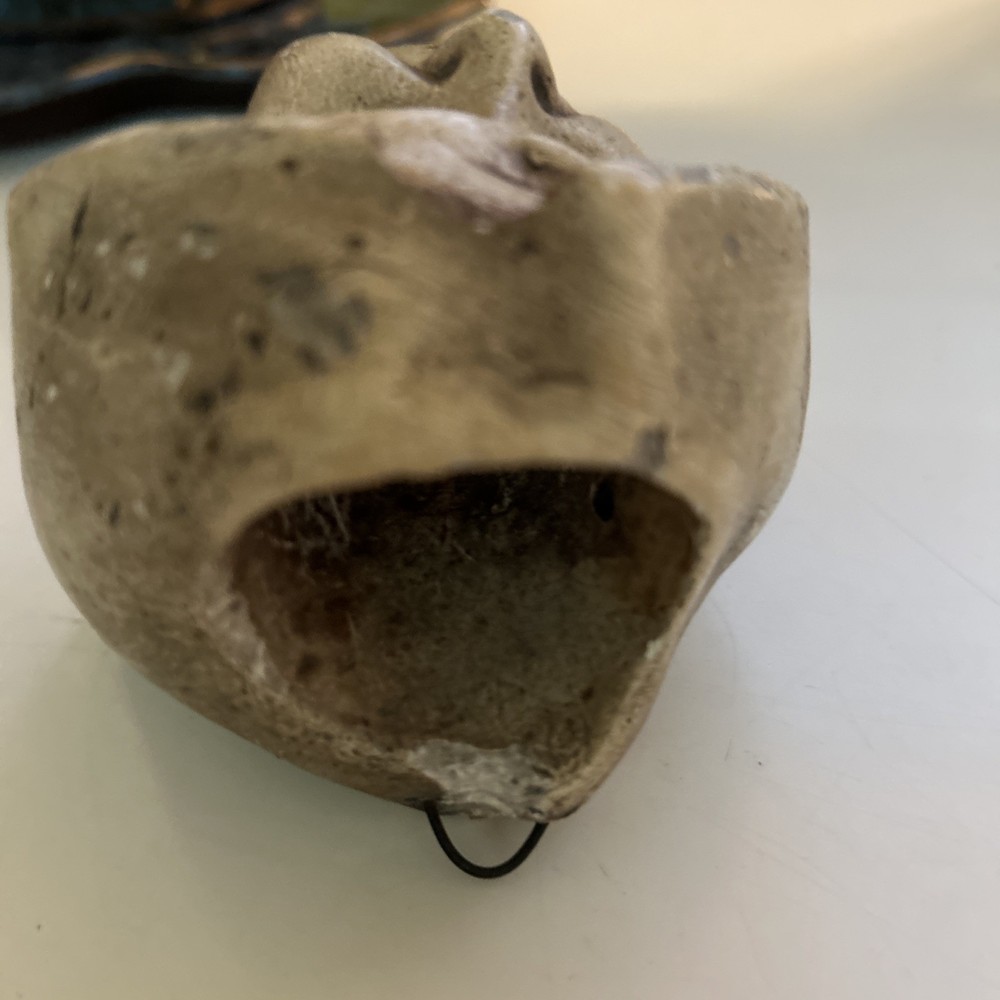 Antique Monk Face/Head Match Holder