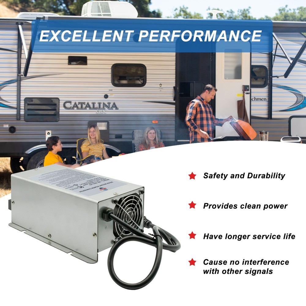 WF-9875 75A DC 20A AC Deck Mount Power Converter Replacement for 9800 Series