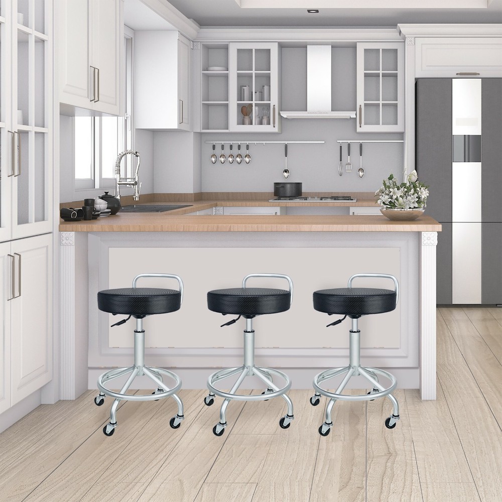Seville Classics Cushioned Pneumatic Work Stool