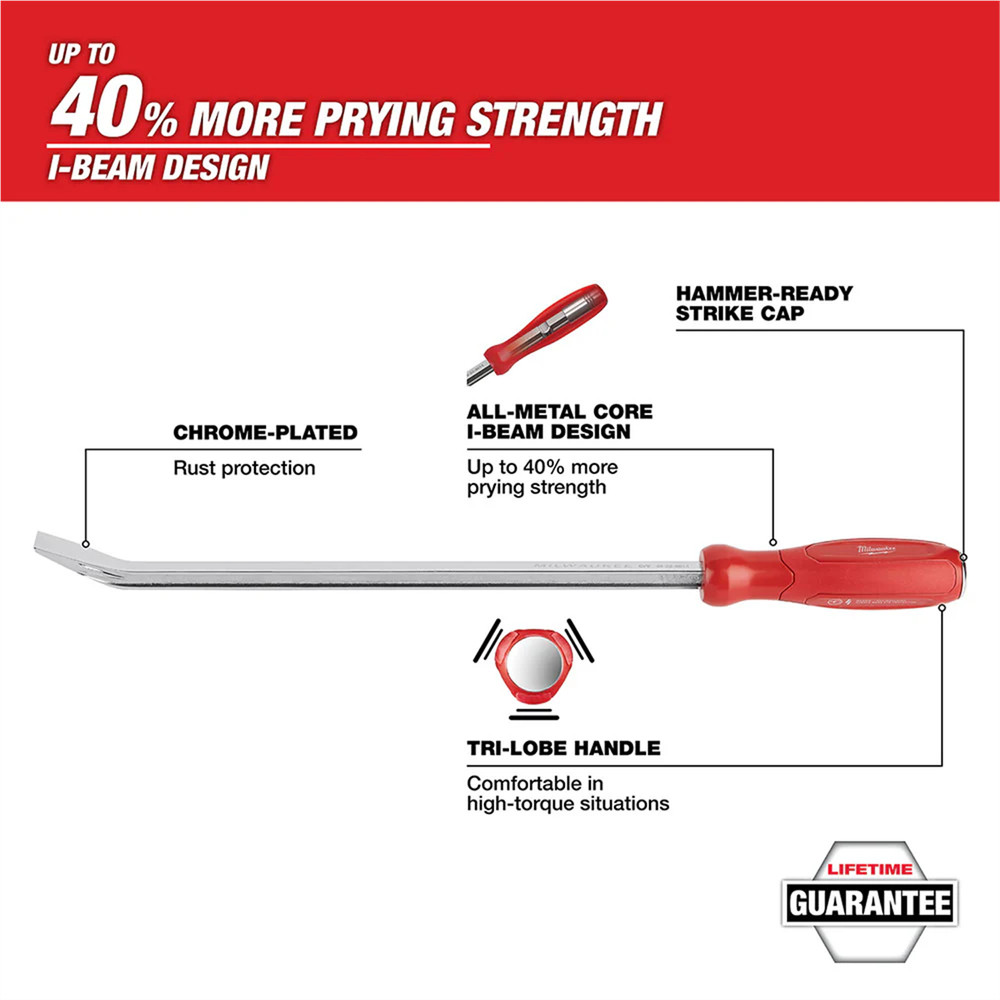 Milwaukee Tool 8" Pry Bar