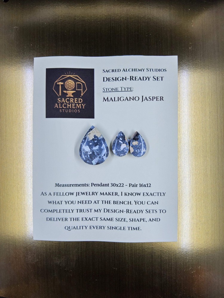 Tear Shape - Maligano Jasper - Design-Ready Set
