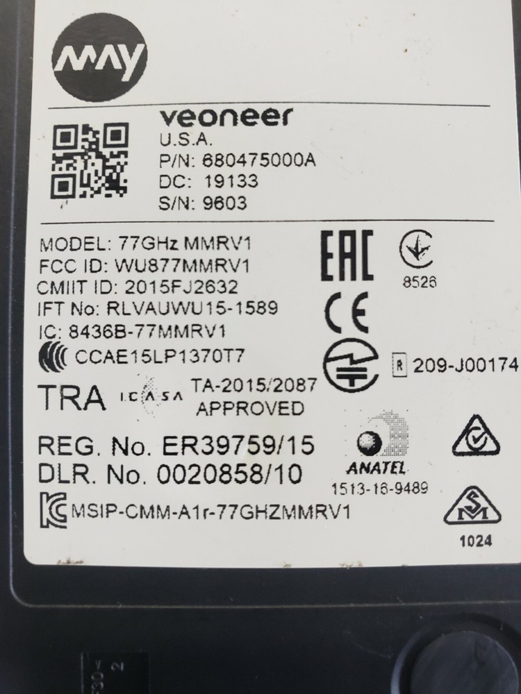 LeddarTech M16 Sensing LiDAR Module with veoneer radar sensor