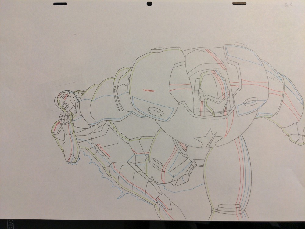 Marvel animation cels Production Art Comics AVENGERS ASSEMBLE CRIMSON DYNAMO AA1