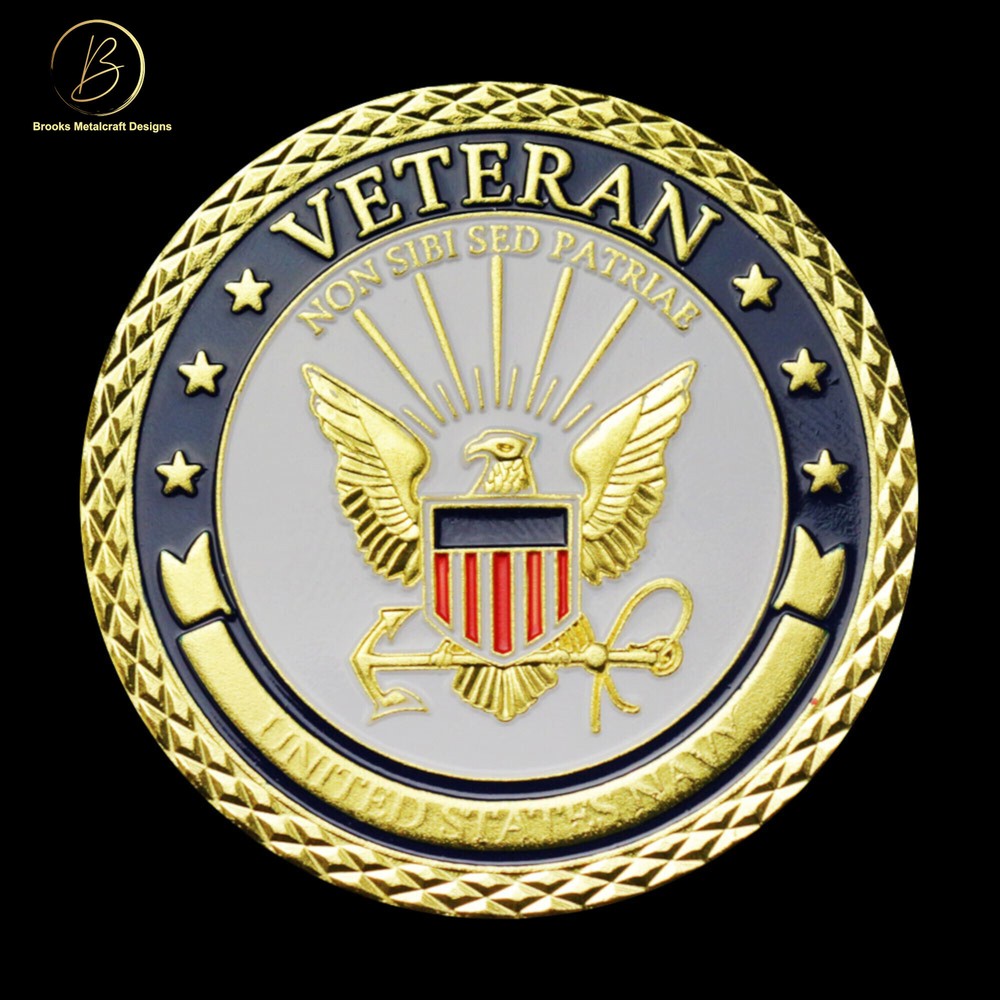 Navy Veteran Challenge Coin