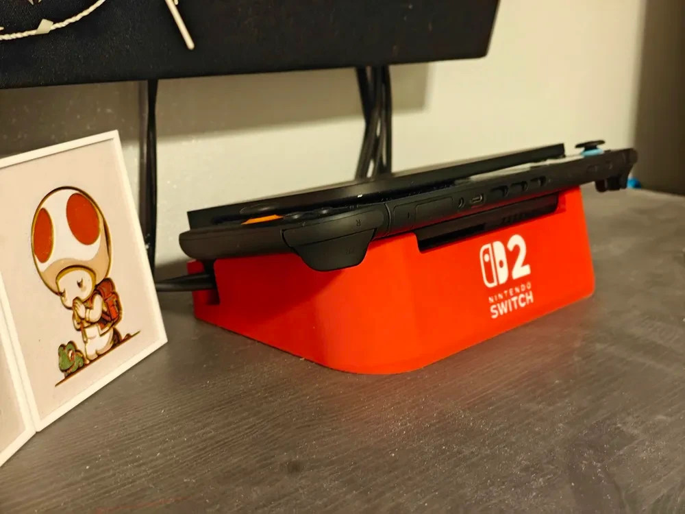 Nintendo Switch 2 HORIZONTAL Dock Base Stand – Compact Horizontal DOCK STAND