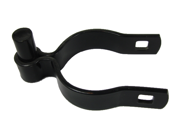 Black Pressed Steel Gate Post Hinge - 2 Pack