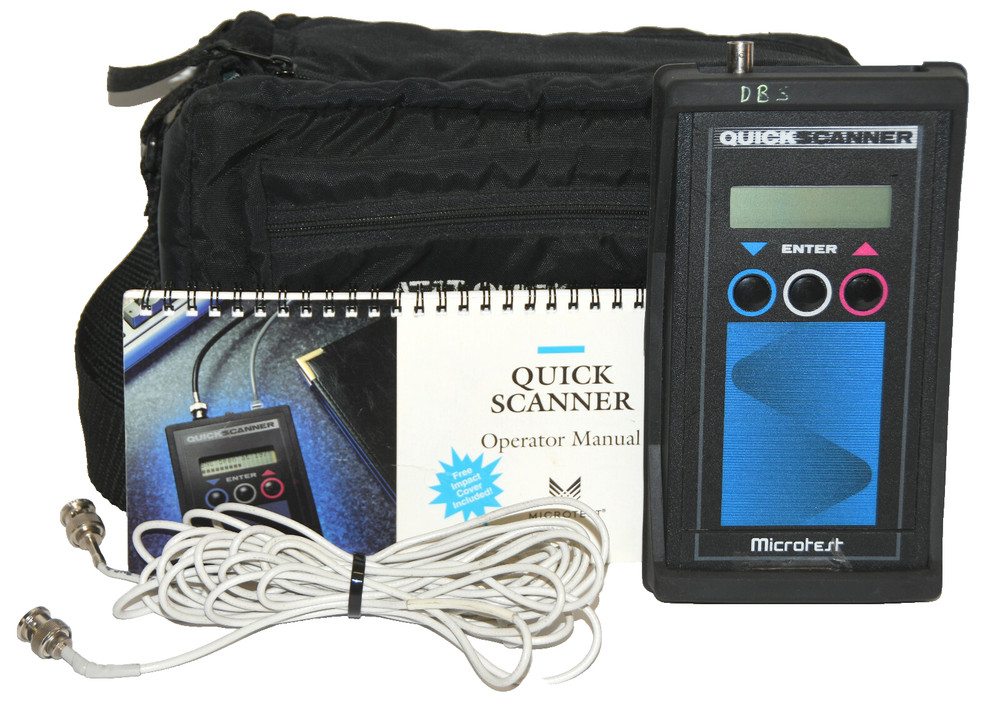 MicroTest Quick Scanner W/ Manual, Cables and Case