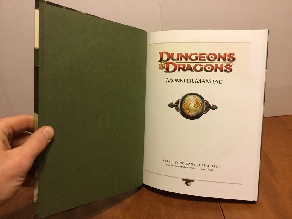Dungeons & Dragons MONSTER MANUAL June 2008 First Printing D&D Game Core Rules