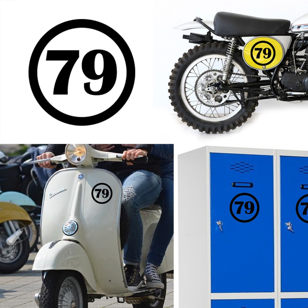 Number 79, Sticker Vinyl Version v1