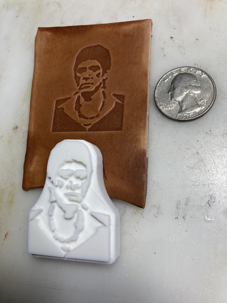 Scarface multi use 3d printed, embossing, leatherwork stamp