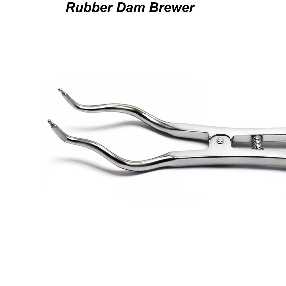 Restorative Rubber Dam Brewer Clamp Forceps Dental Endodontic Instruments