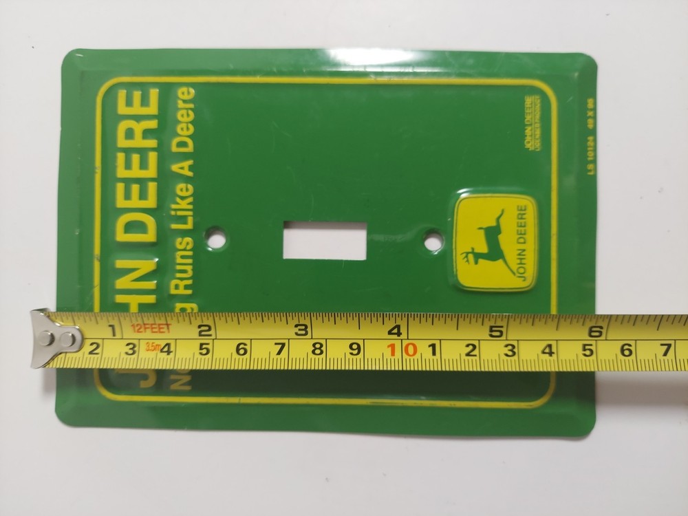 John Deere Light Switch Cover "Nothing runs Like a Deere"