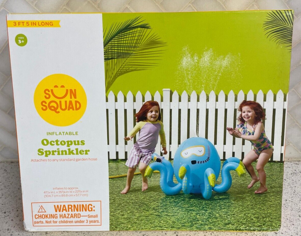 Sun Squad Inflatable Octopus Sprinkler