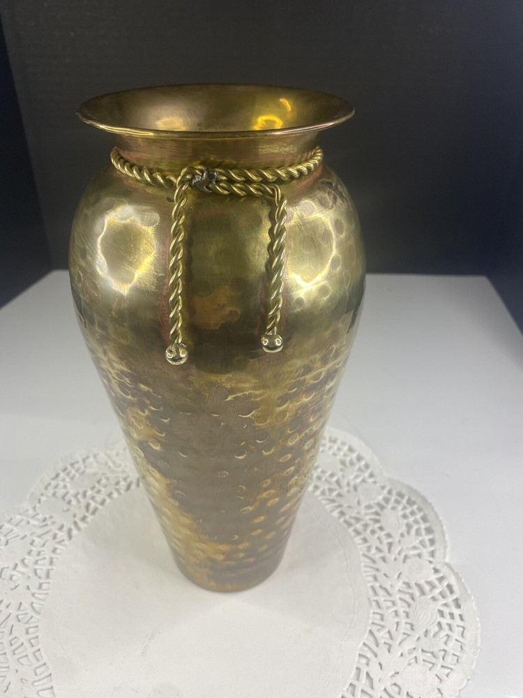 solid brass vase made in india