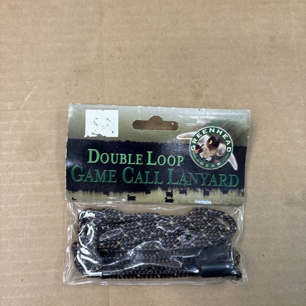 Double Loop Game Call Lanyard Green Head Gear