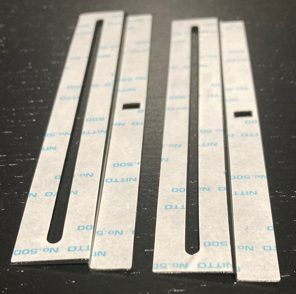 (1) TECHNICS TURNTABLE PITCH CONTROL REPLACEMENT STRIP ORIGINAL GREY/BLACK RARE