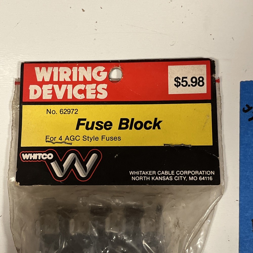 Whitco Fuse Block 62972 Durable Electrical Panel Holder Automotive Replacement