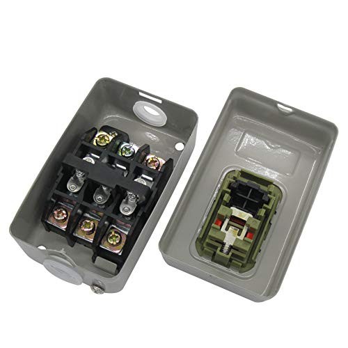 AC 220V/380V Push Button Switch On/Off Start Stop Switch 3 Phase Self Lock