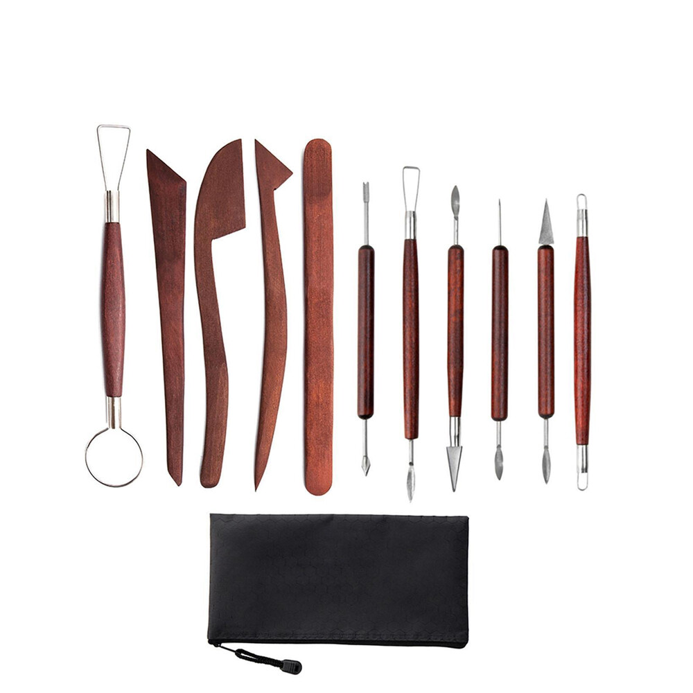 12x Clay Sculpting Wax Carving Pottery Tools Modeling assorted pottery Tools