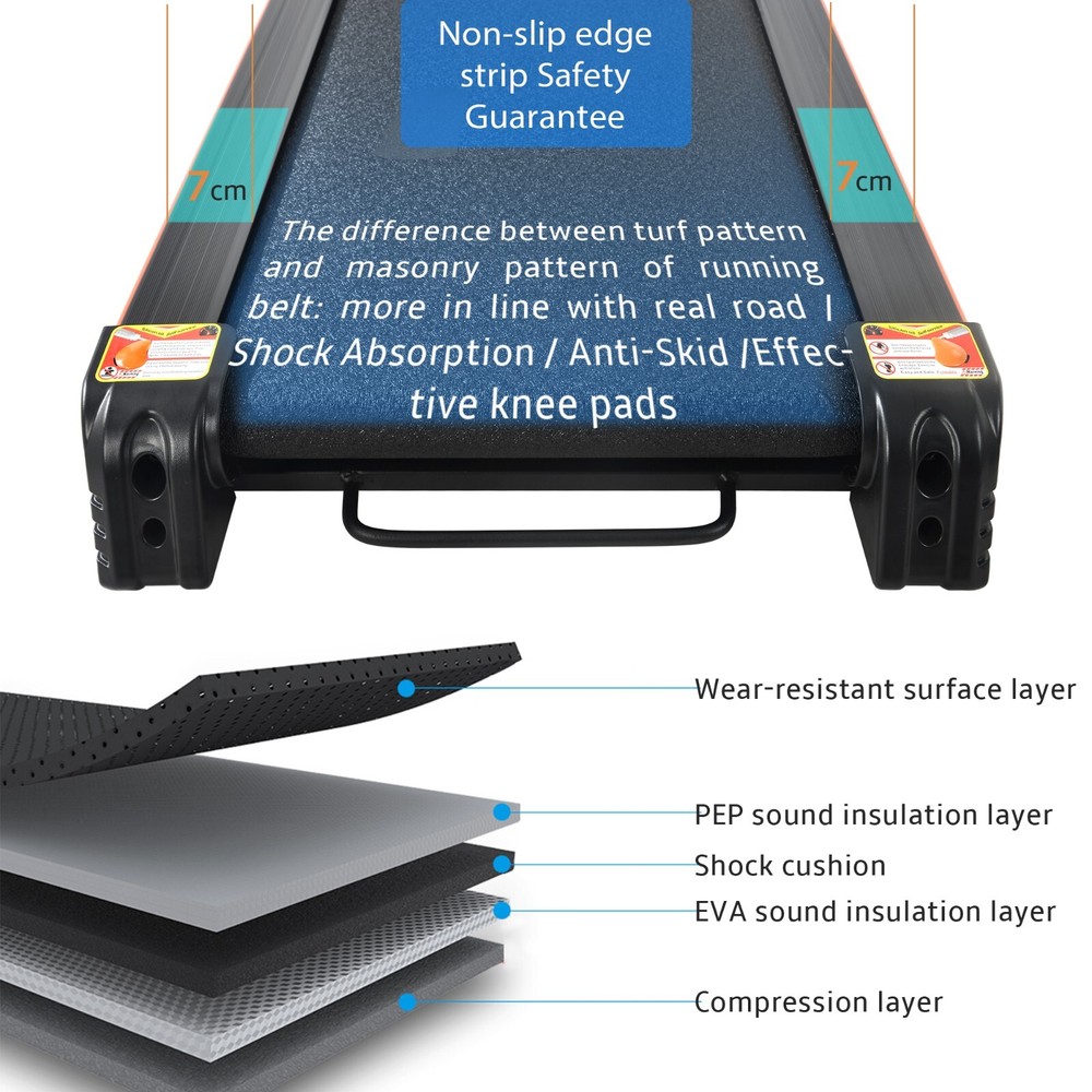 3.25HP Folding Treadmill with Incline Adjustable Speed Running Exercise Machine
