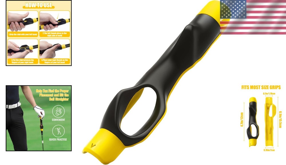 Durable Golf Grip Training Aid - Boost Your Swing Accuracy with Precision Design