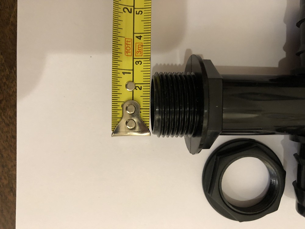 1” Barbed Threaded 90 Degree Elbow Hydroponics