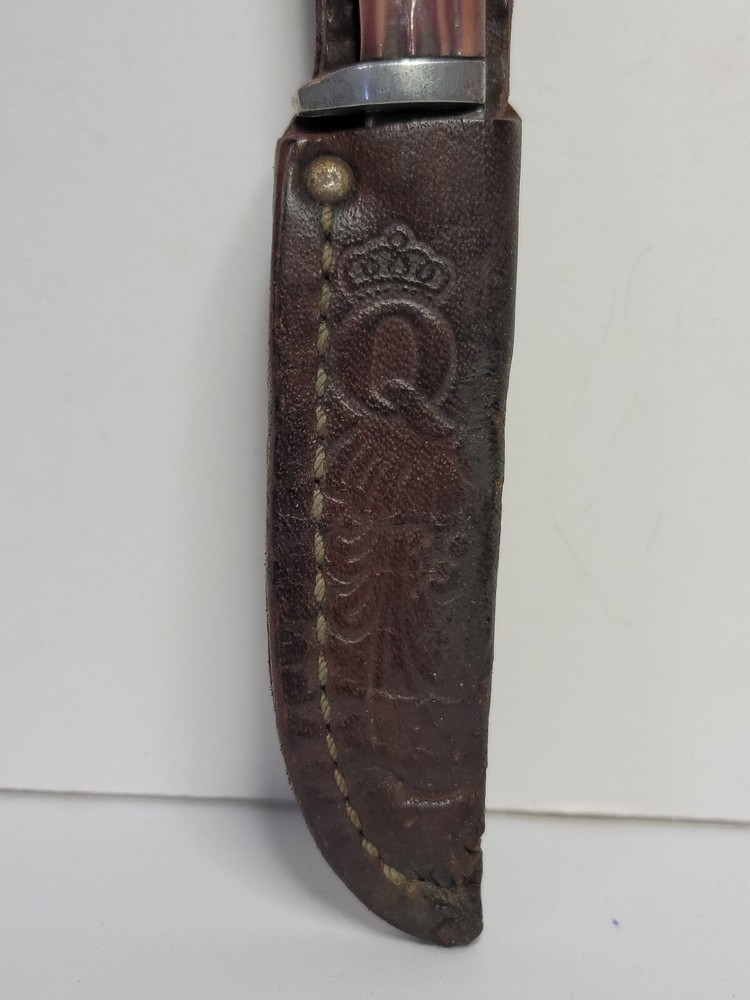 Fixed Blade Knife Imitation Winterbottom Bone with Sheath