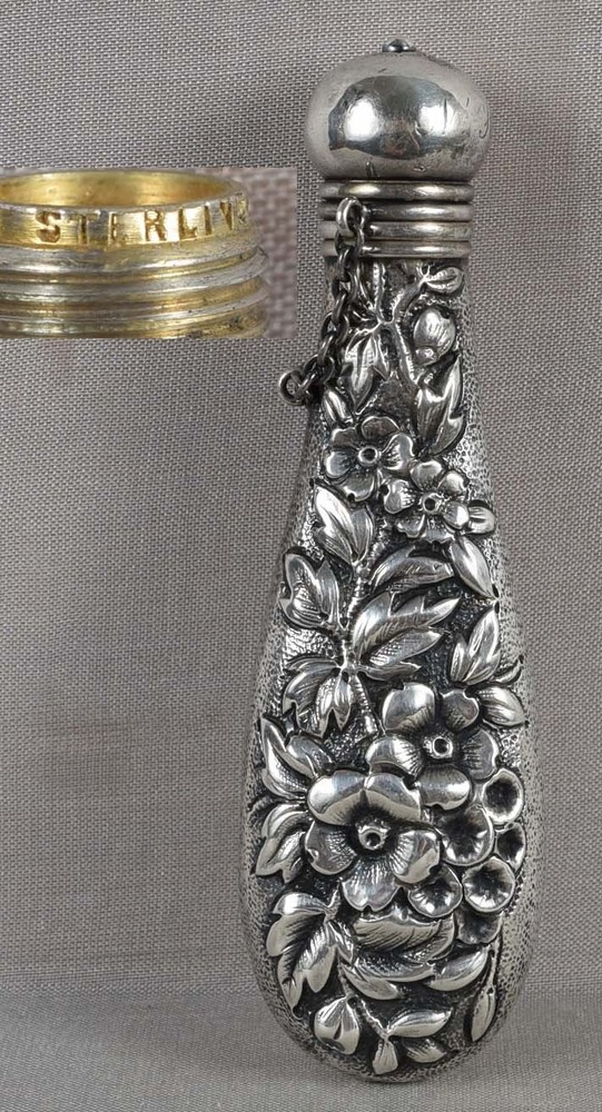 Victorian sterling silver PERFUME BOTTLE