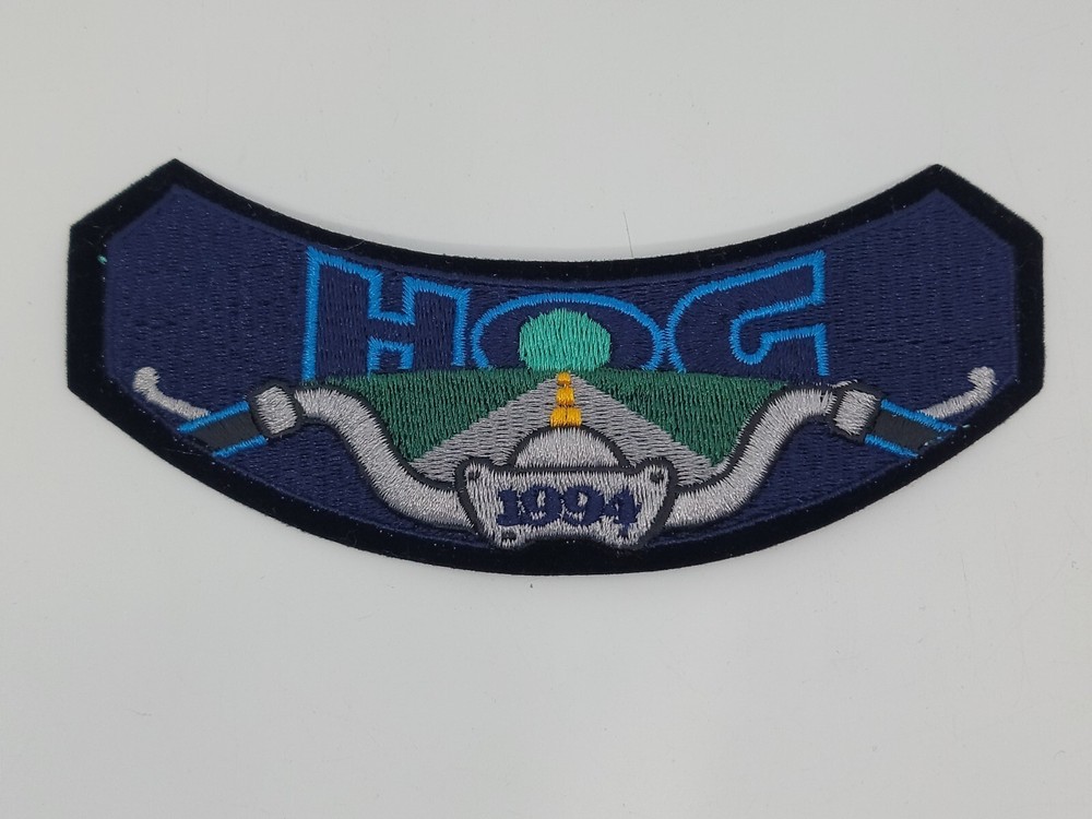1994 Harley Davidson Motorcycles HOG Owners Group Vest Jacket Rocker Patch