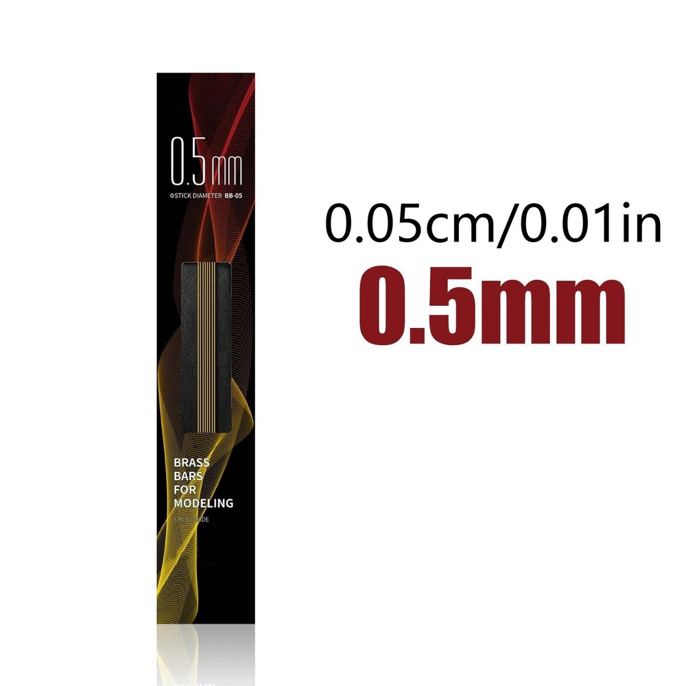 0.5-3.0mm Solid Brass Rod Hobby Knife Making Scratch Building Model Craft Tool
