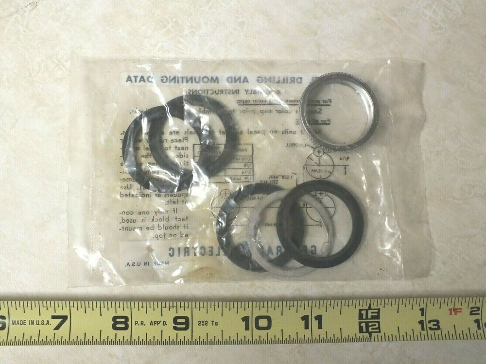 GE General Electric Panel Drilling And Mounting Data 1/16 Min 1/4 Max NOS