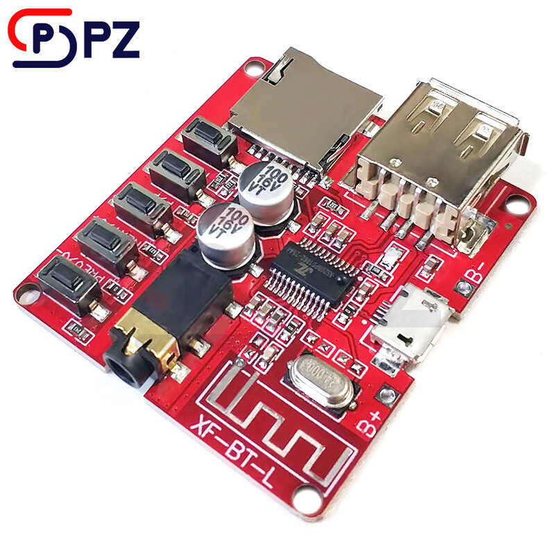 3.7-5V Bluetooth 4.1 Audio Decoder MP3 Player Board Micro USB TF SD Card Module