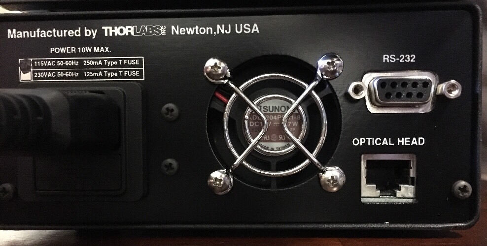 THORLABS OPTICAL CHOPPER MODEL MC1000