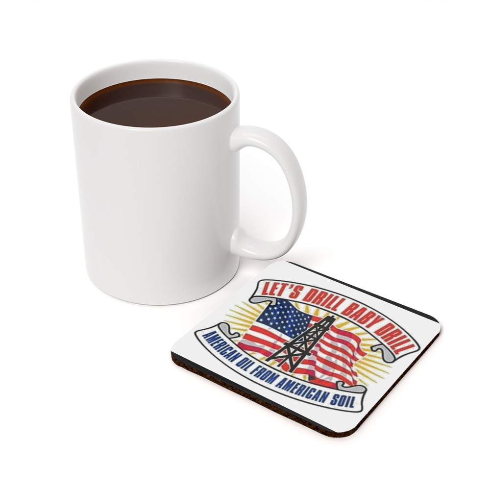 Support American Oil Back Coaster