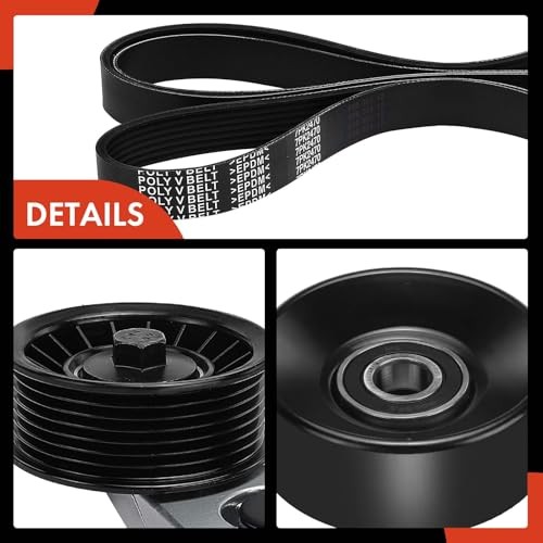Engine Serpentine Belt Drive Component Kit Compatible with Dodge Durango 98