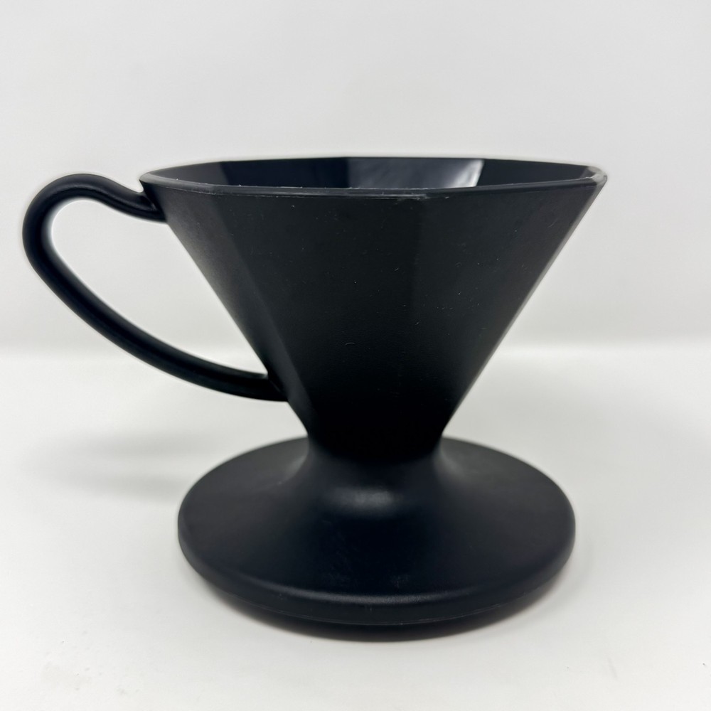 Bialetti 2-Cup Pour Over Drip Coffee Maker Black Plastic #06751 Small Batch Brew