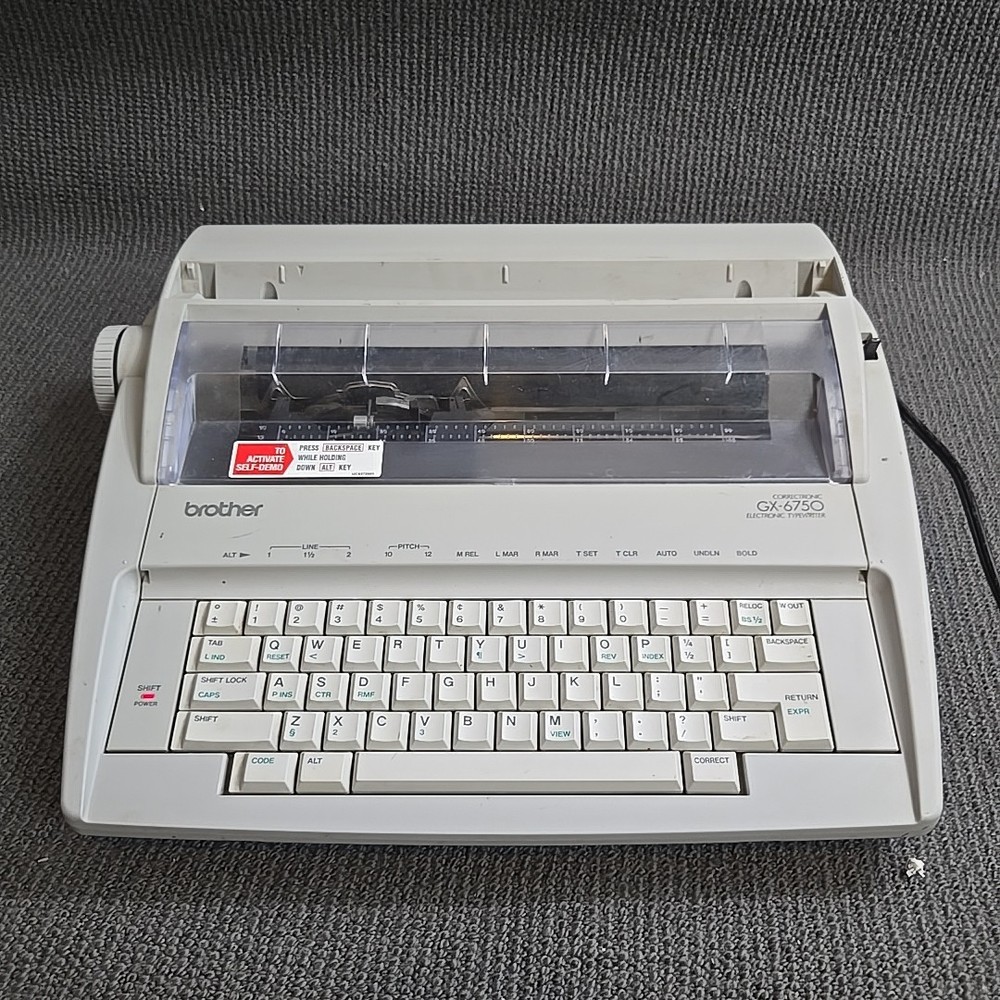 Brother Correctronic GX-6750 Electronic Typewriter - Tested