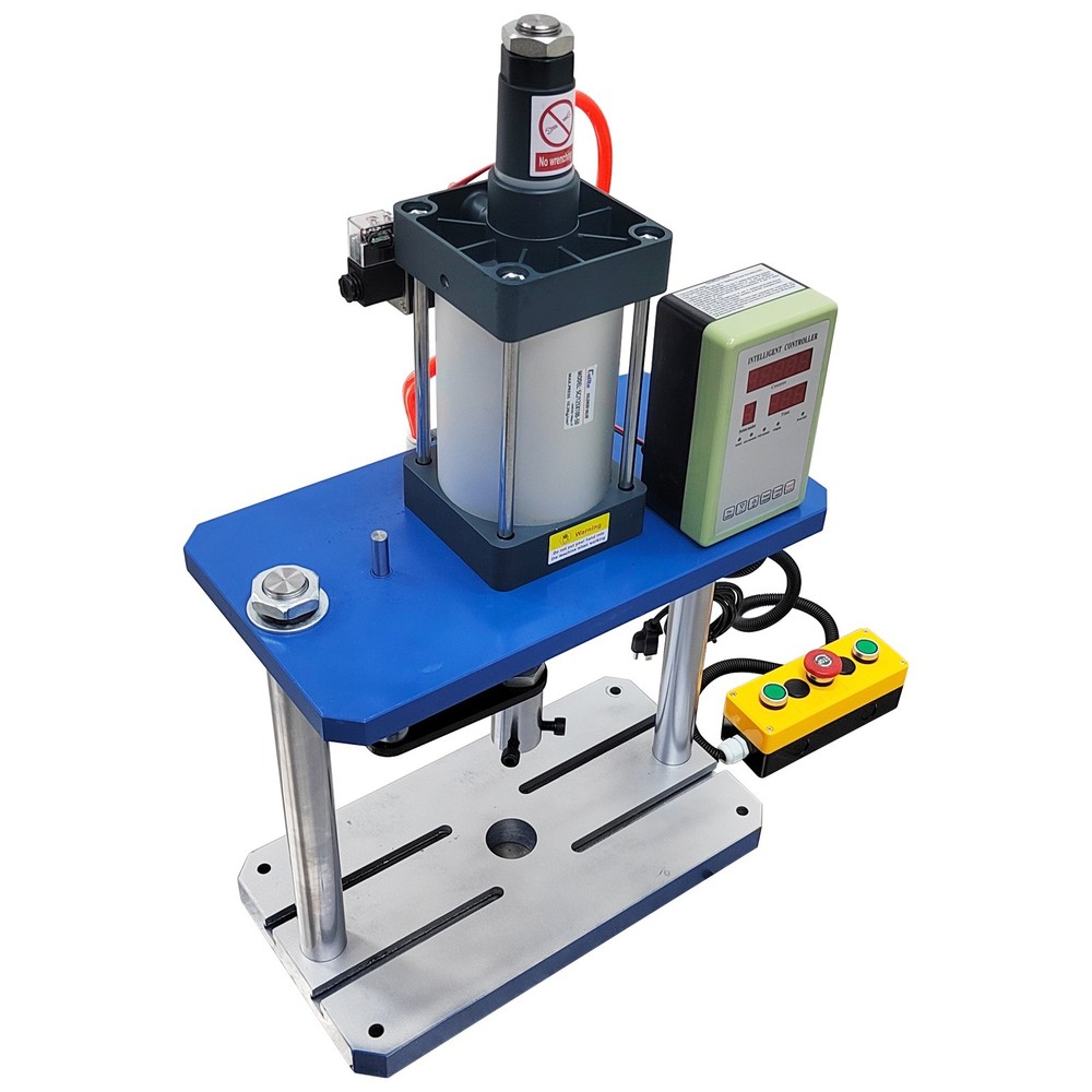 1763Lbs/800Kg Pneumatic Punch Press Machine w/Controller Dual Columns Two Boards
