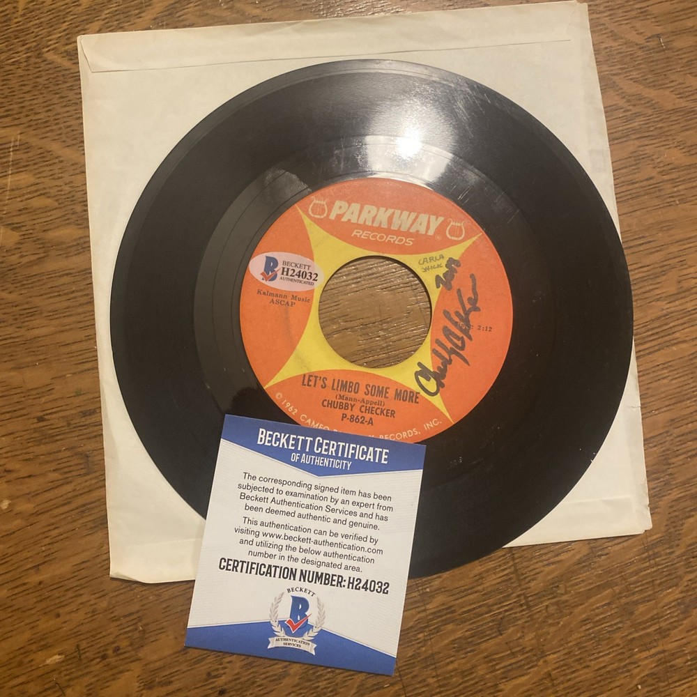 Chubby Checker Signed Autographed Beckett BAS Let’s Limbo Some More Record