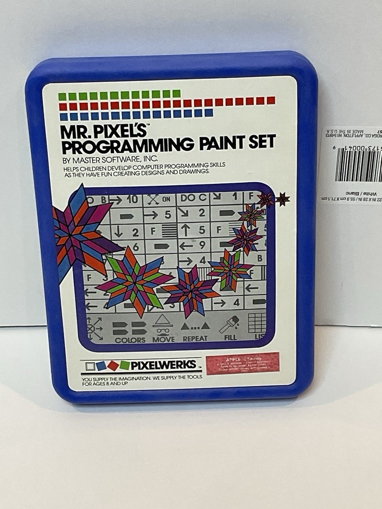 Vintage Apple II Software Mr. Pixel's Programming Paint Set