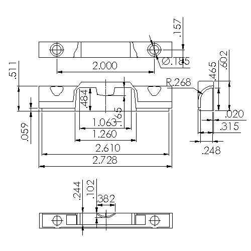 Window Sash Keeper 9310WHITE
