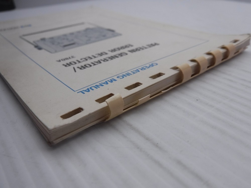 Hewlett Packard 3780A Pattern Generator / Error Detector Manual 03780-90021