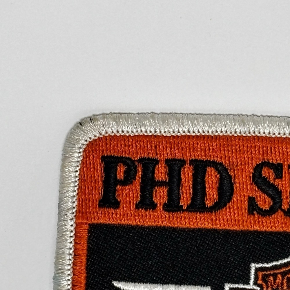 Harley-Davidson PHD Service Trained Technician Patch Black Orange