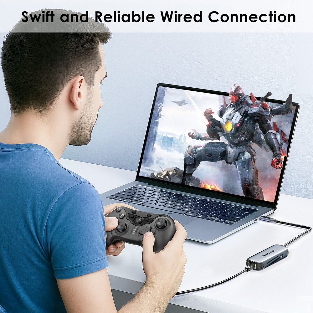 WAVLINK 2.5Gbps USB-C Ethernet Adapter 95W PD iPhone 15/Mac/Windows/Linux