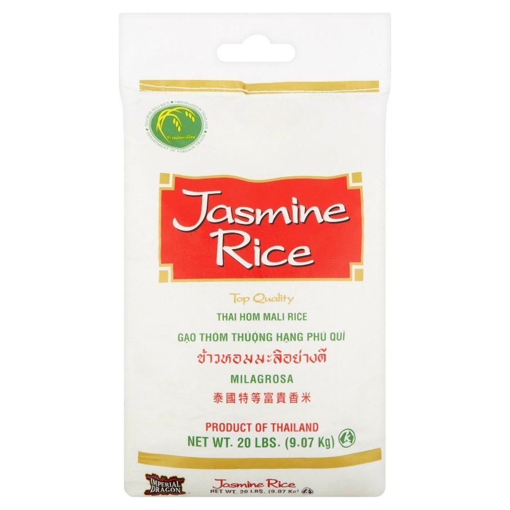 Jasmine Rice, 20 lbs, Non-GMO