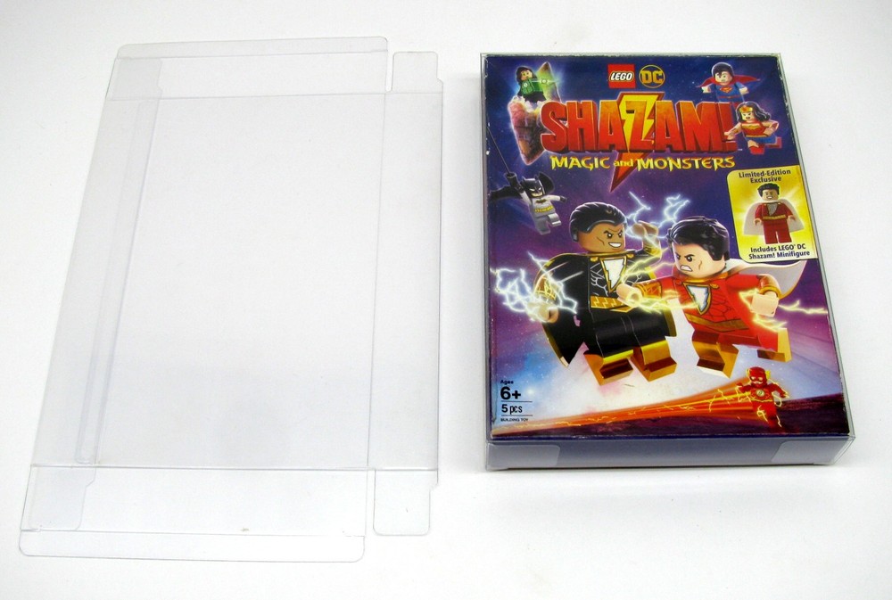 5x DVD OVERSIZED BOX SET (SIZE DVO J) - CLEAR PLASTIC PROTECTIVE BOX PROTECTOR